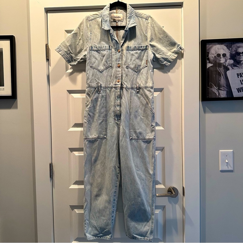 Nanushka Denim Jumpsuit